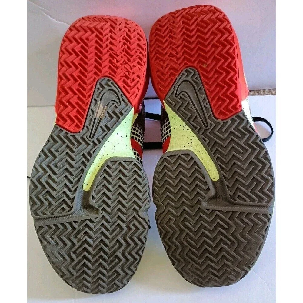 Nike LeBron Witness 7 Sneakers Men's Size 8 Alligator Volt Crimson DM1123 001